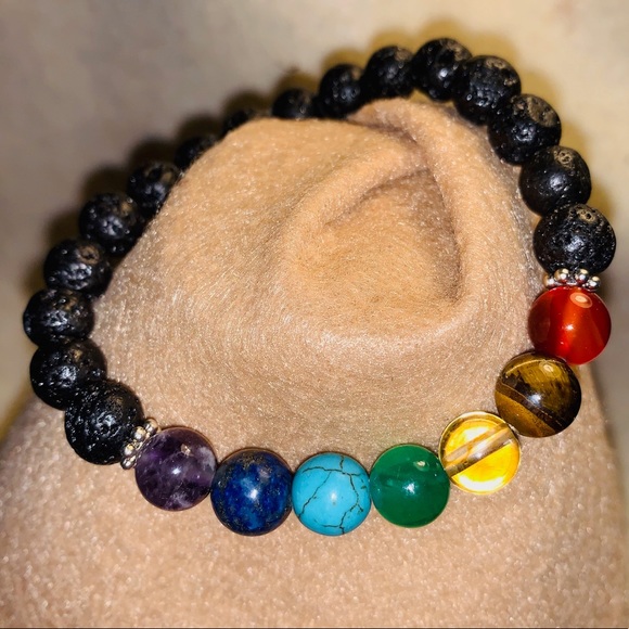 Chakra beads bracelet - Picture 2 of 3